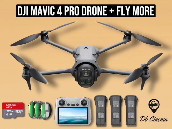 Dji mavic 4 pro drone + fly more set + 512 gb sd card + nd filters