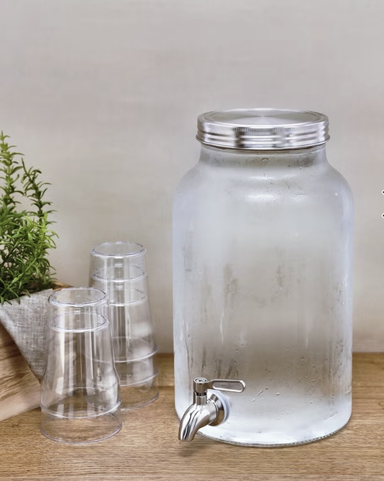 Glassdispenser med kran (6 l) 