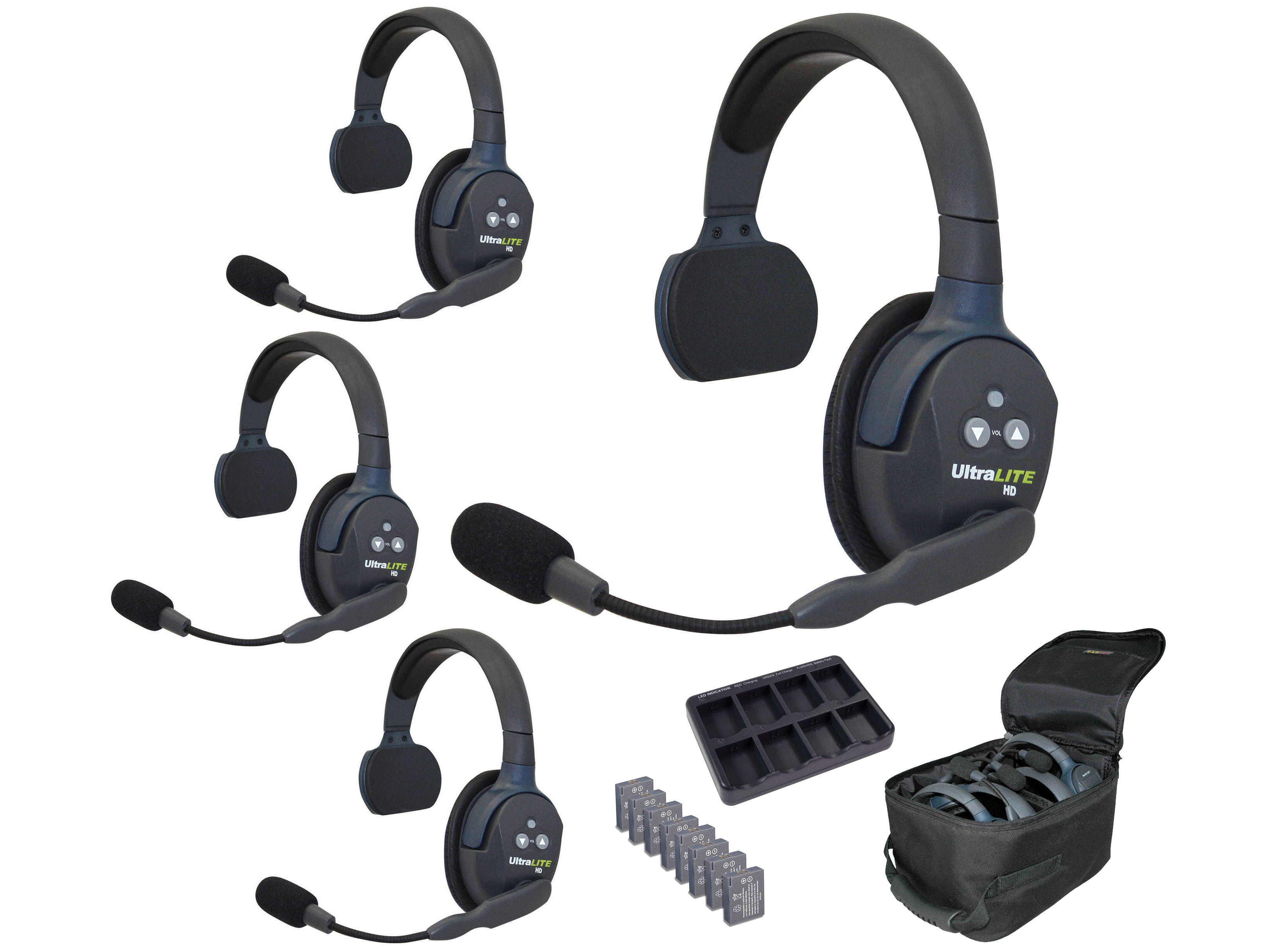 Eartec ultralite 4-set headset kit comms