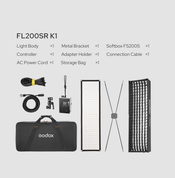 Godox fl200sr rgb flexible led light mat kit