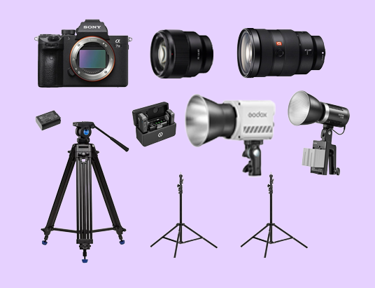 Sony a7 iii creator kit | 24–70mm + 85mm + stativ + trådløse mikrofoner