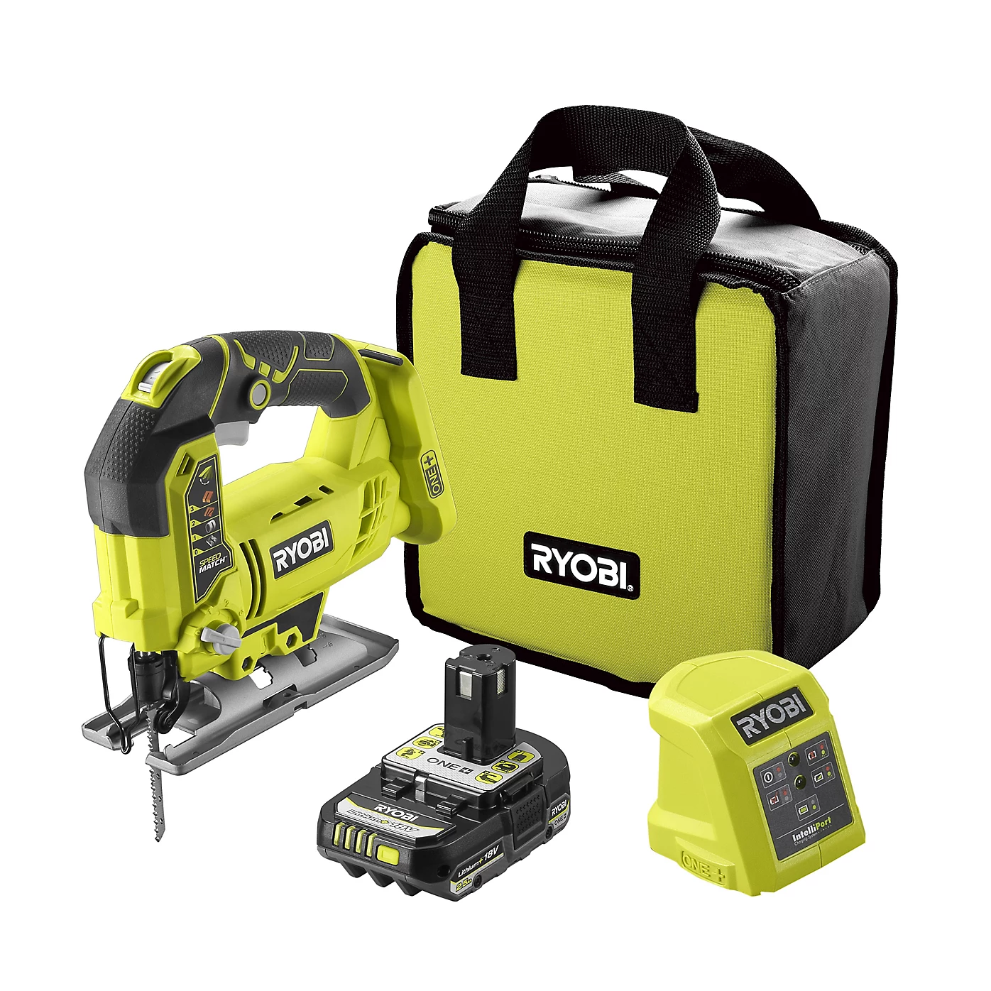 Ryobi cordless jigsaw (r18js) plus battery and charger