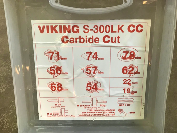 Hålsågssats 19-78 mm diameter