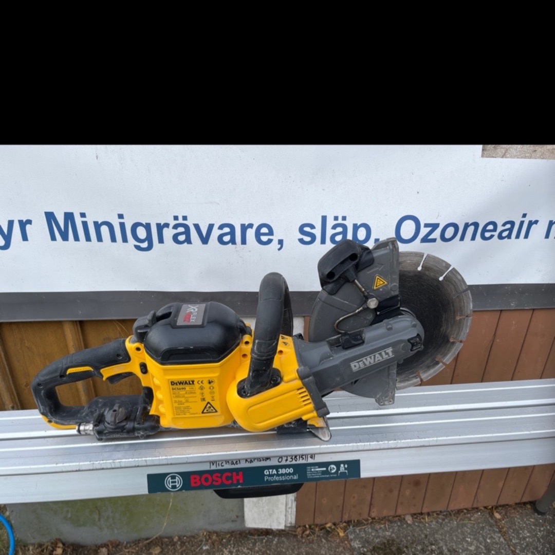 Betongkap dewalt dcs690 batteri 54v