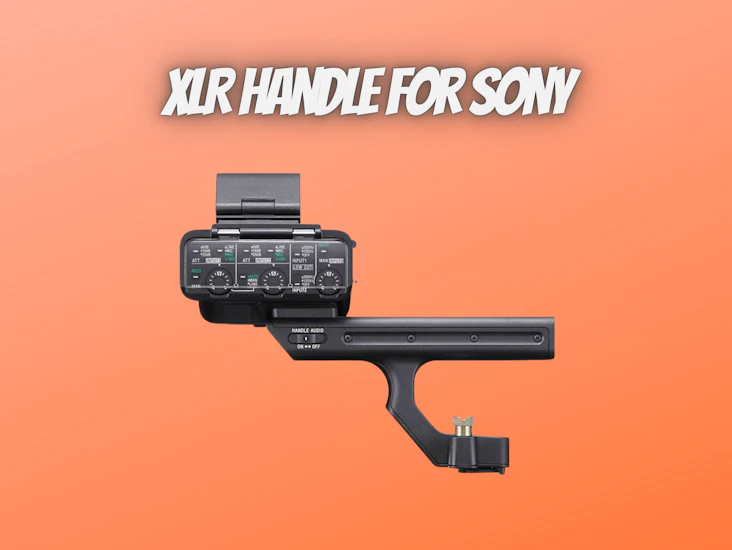 Xlr handle for sony audio microphone
