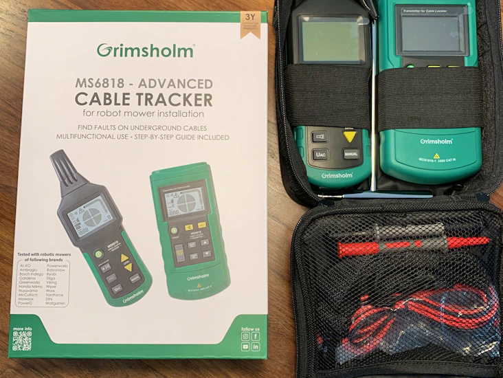Signalkabelsökare robotgräsklippare