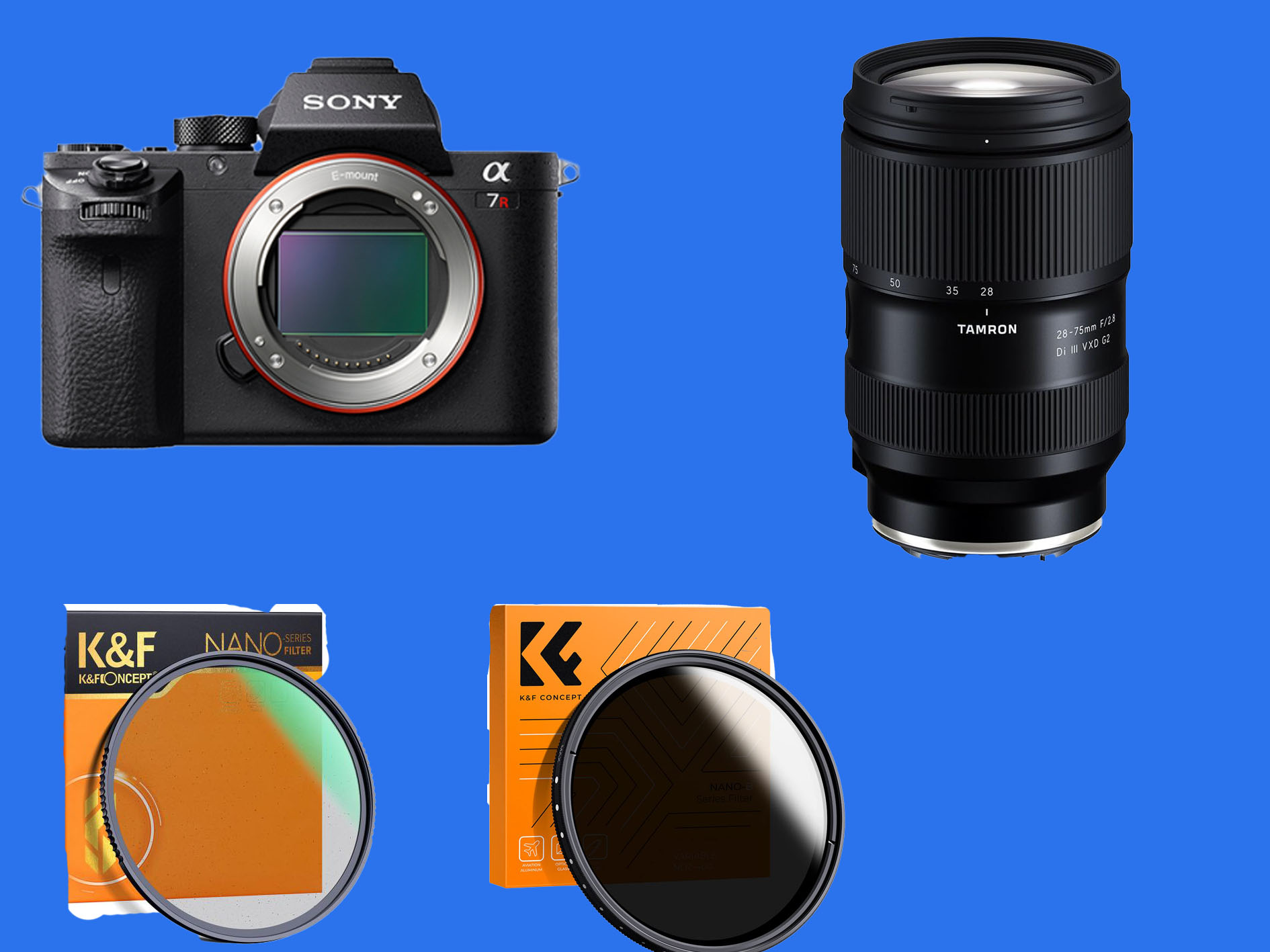 Sony a7iii + tamron 28-75mm 2.8 + filter nd k&f + diffuser 1/4 k&f