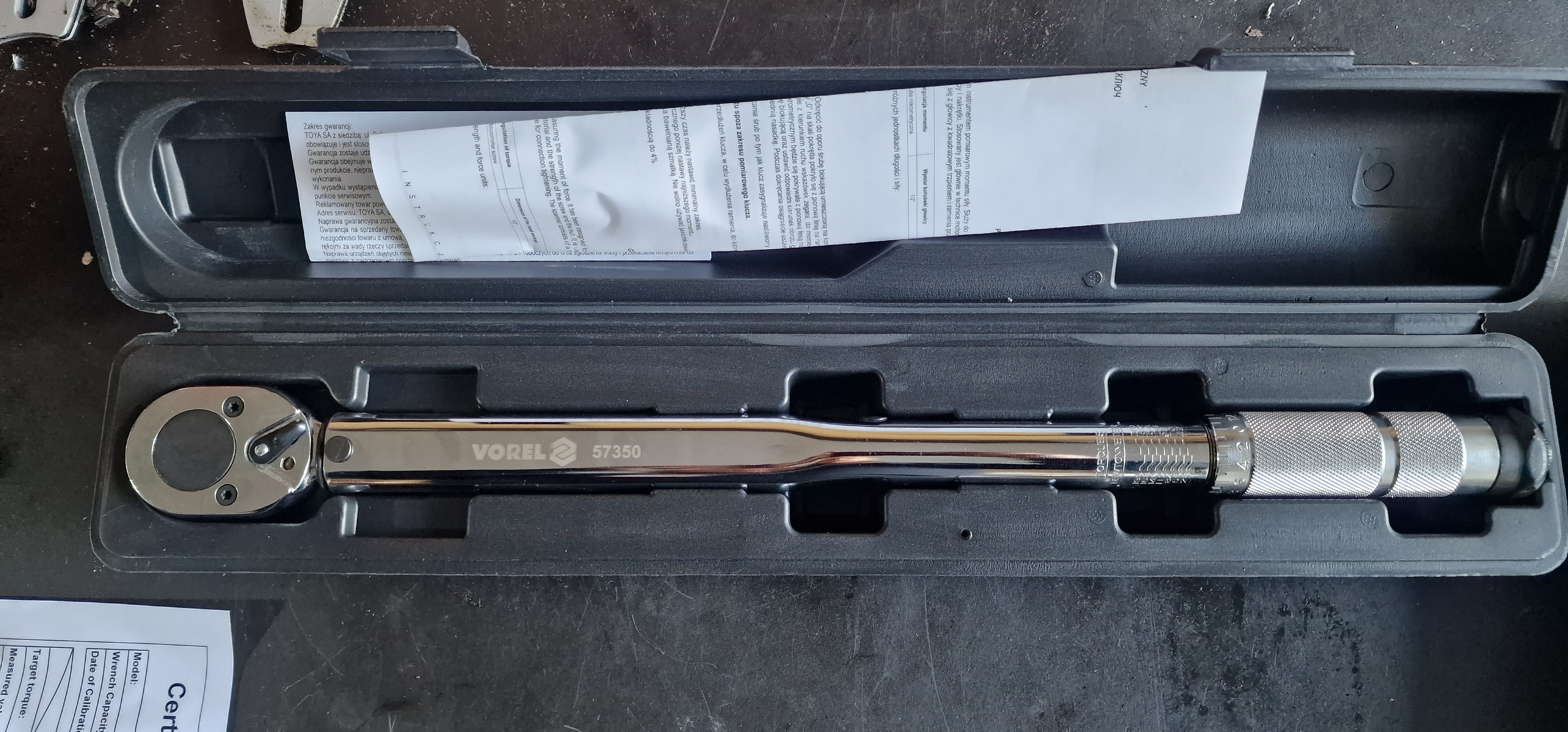 Vorel momentnøkkel 28-210nm