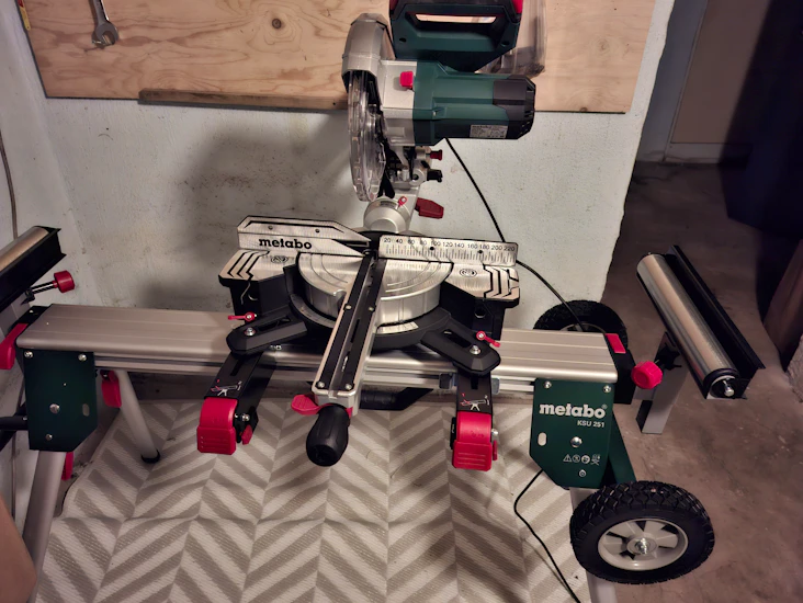 Kap och gersåg med stativ metabo