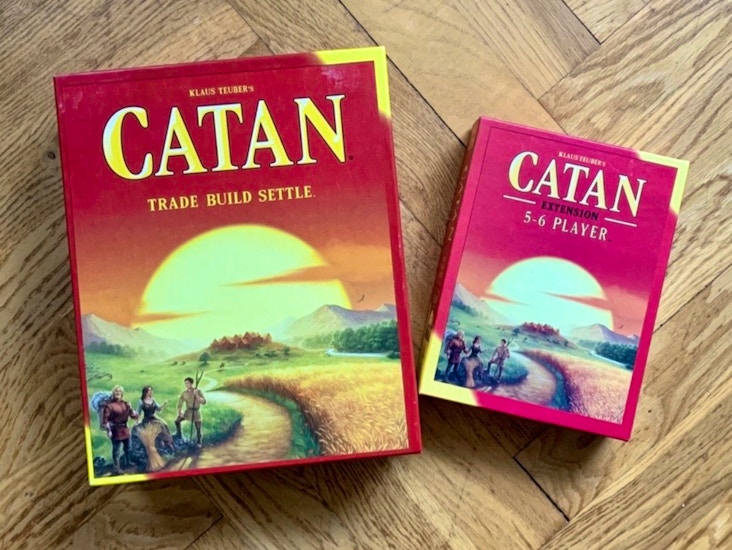 Catan with extension pack --> 5-6 players