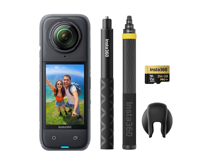 Insta360 x4 no drone bundle- 8k waterproof 360 action camera