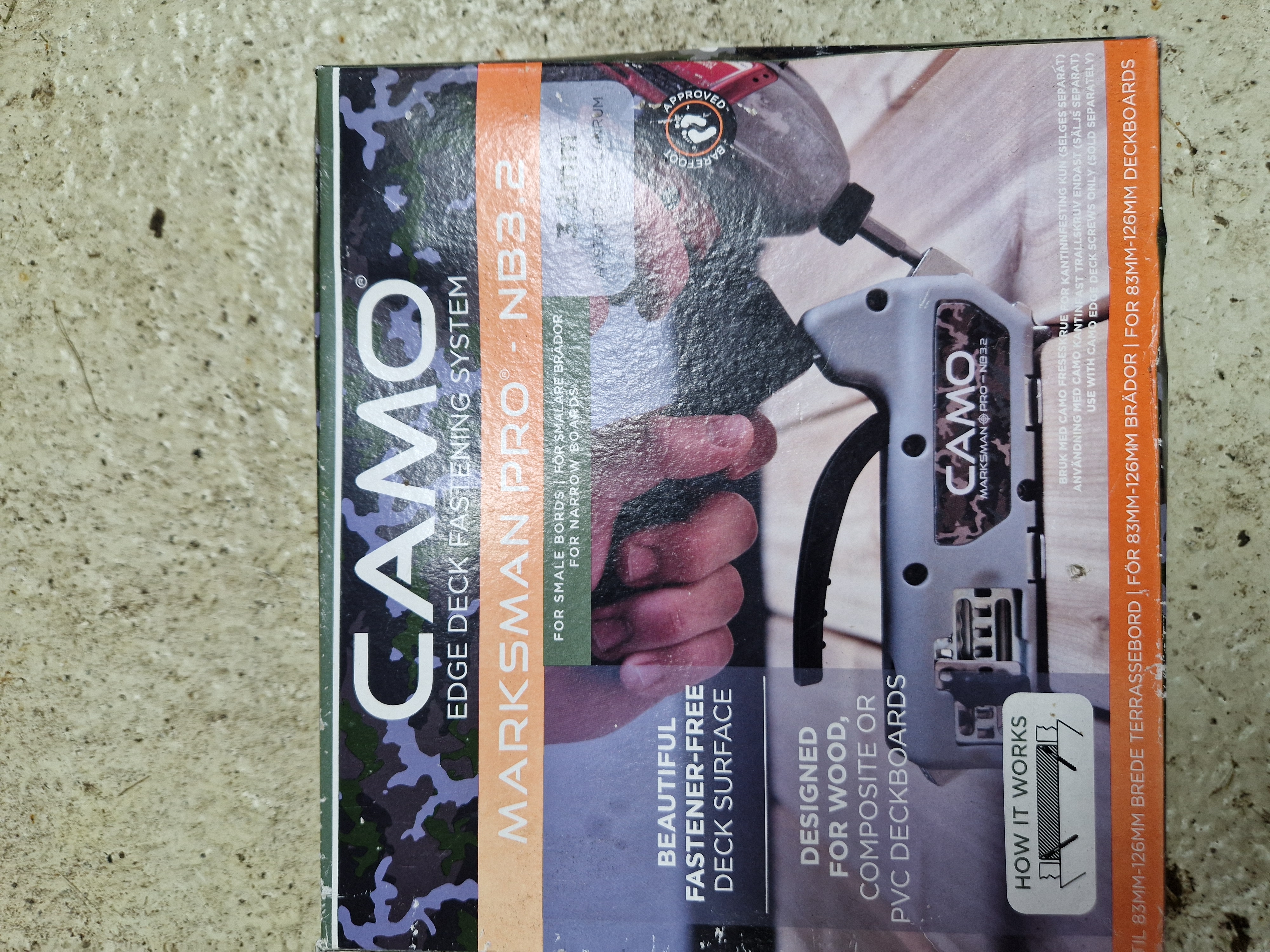 Camo marksman pro 83-126mm terrassebord