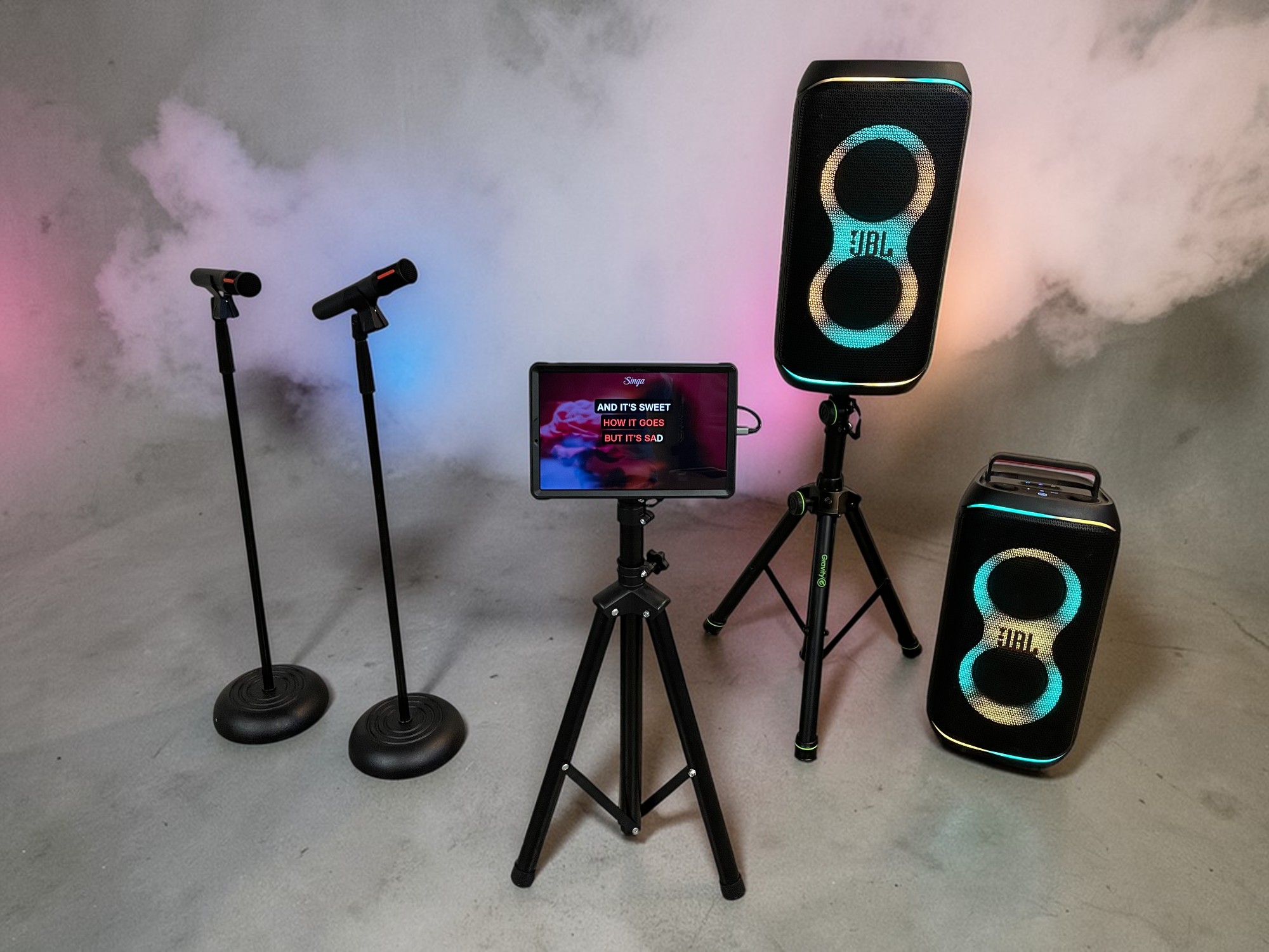 Karaokepaket! - dubbla högtalare