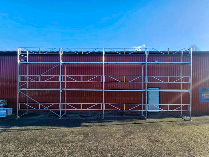 Byggställning på vagn