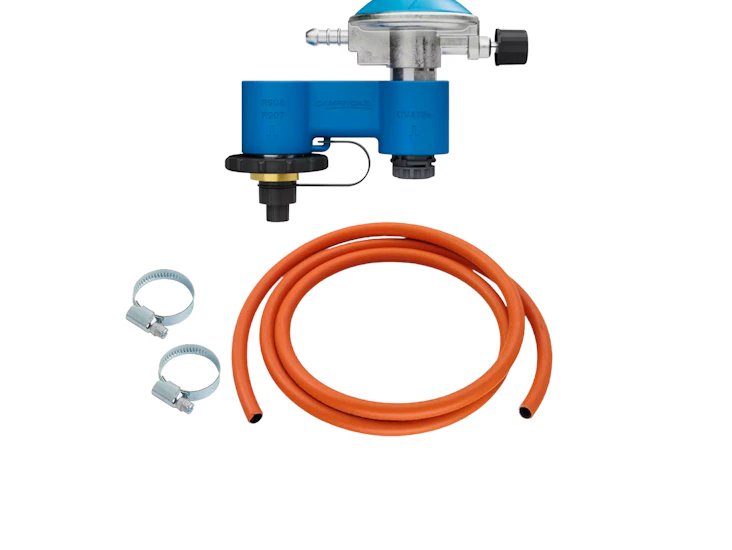 Campingaz twin connection cv/r regulator kit double burner stoves camping bbq