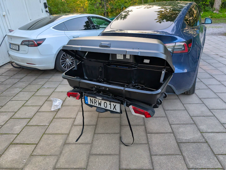 Thule santu - bakbox och cykelhängare