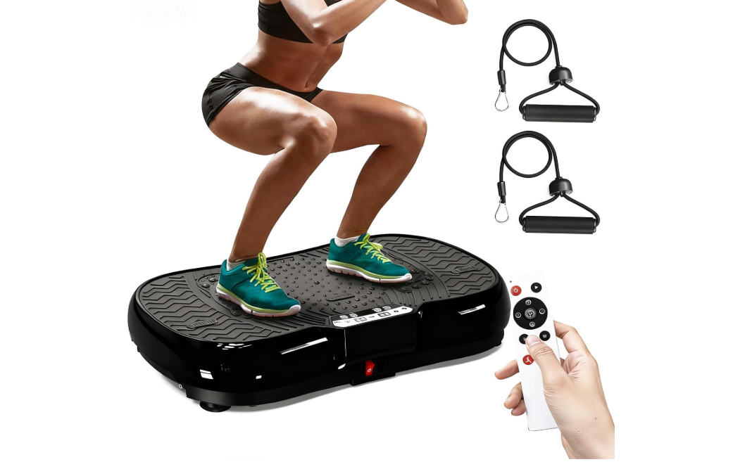 Vibration plate exercise machine