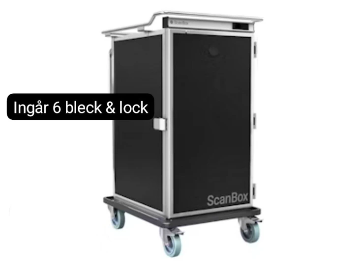 Värmeskåp inkl. kantin & lock (80-120 portioner)