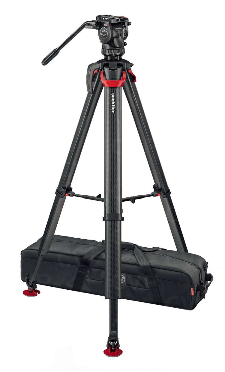 🎬 sachtler aktiv6 fluid head + flowtech75 carbon fibre tripod (75mm bowl)