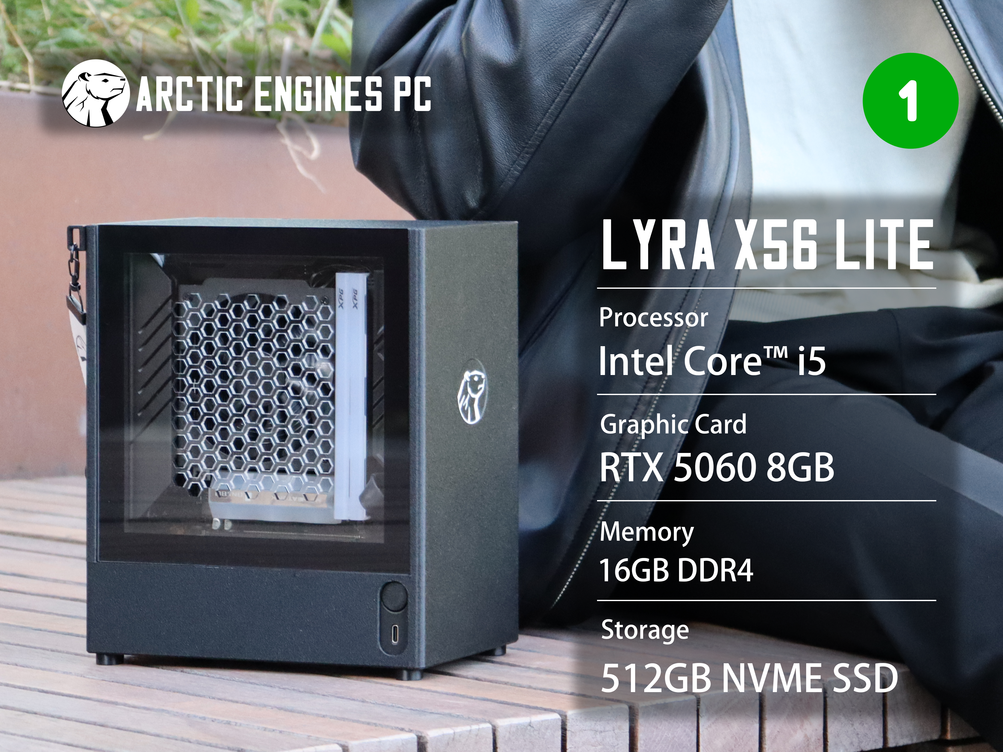 High spec gaming/live streaming pc - intel 12th gen i5, rtx 5060 8gb ultra-compact desktop pc #1