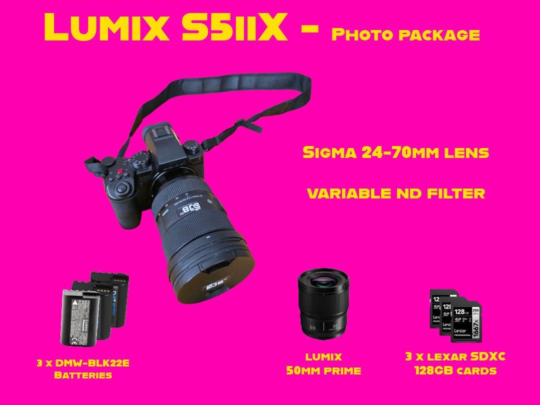 Panasonic lumix s5iix full frame camera photo package