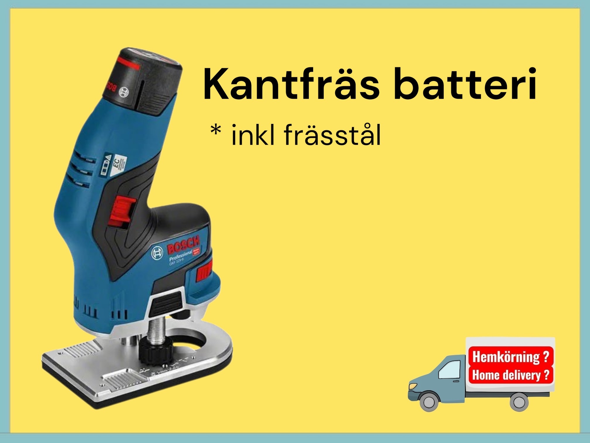 Kantfräs batteri proffs