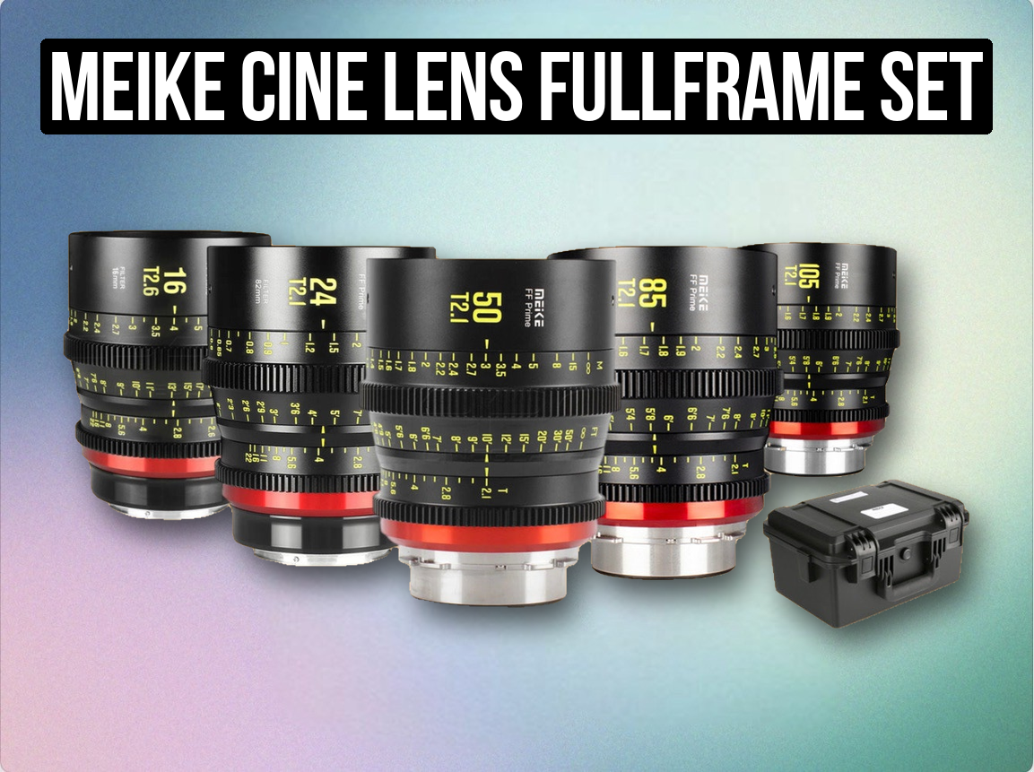 Meike cine lens fullframe set (like dzo vespid )l , e , rf, pl
