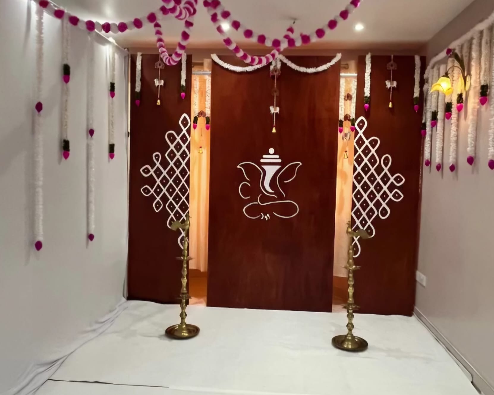 Traditional ganesha backdrop