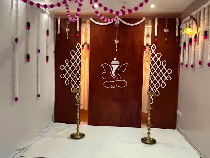 Traditional ganesha backdrop