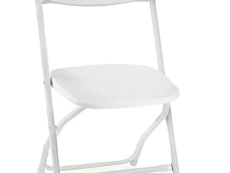 White folding chairs