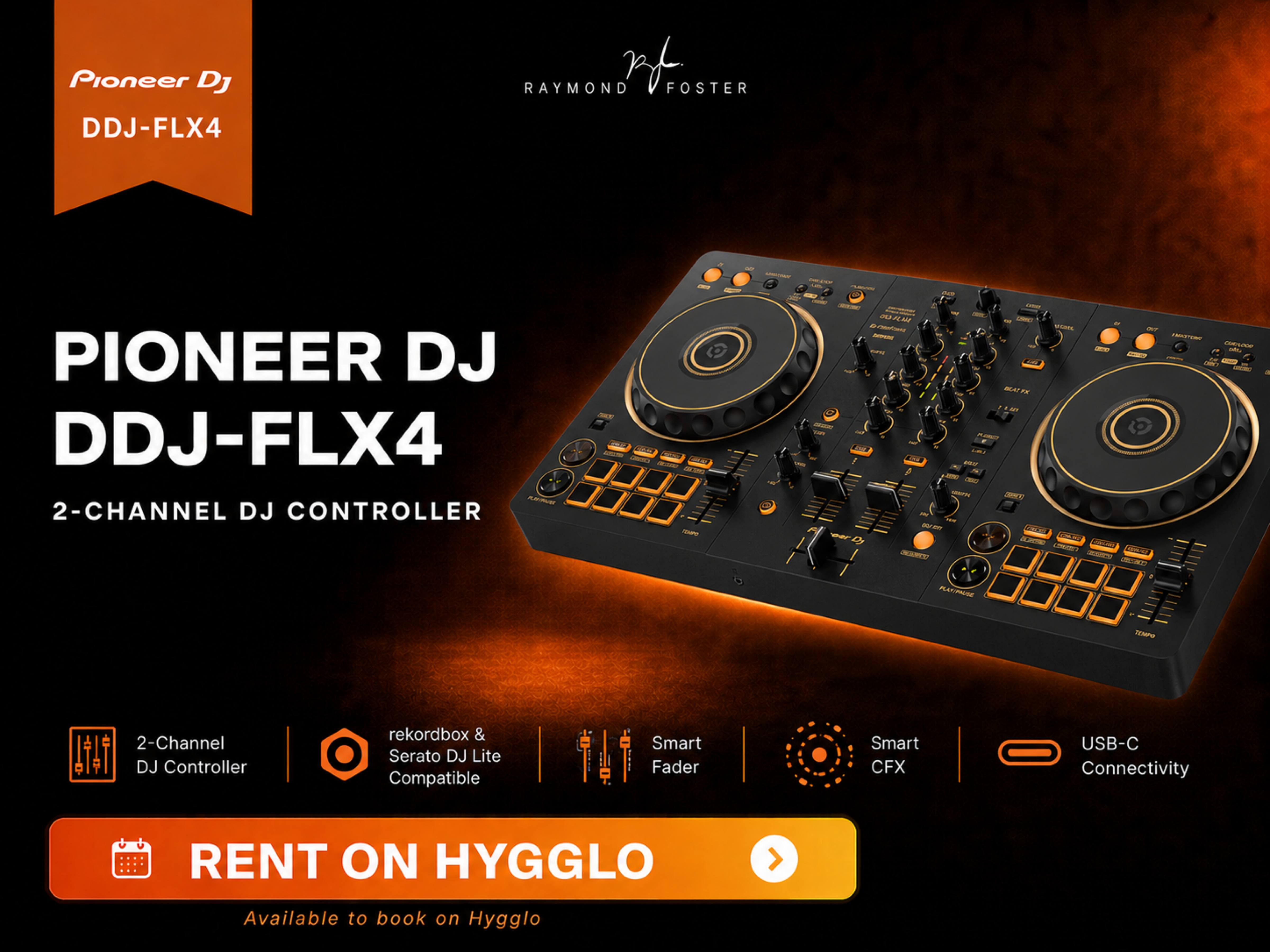 Pioneer dj ddj-flx4 2-channel dj controller