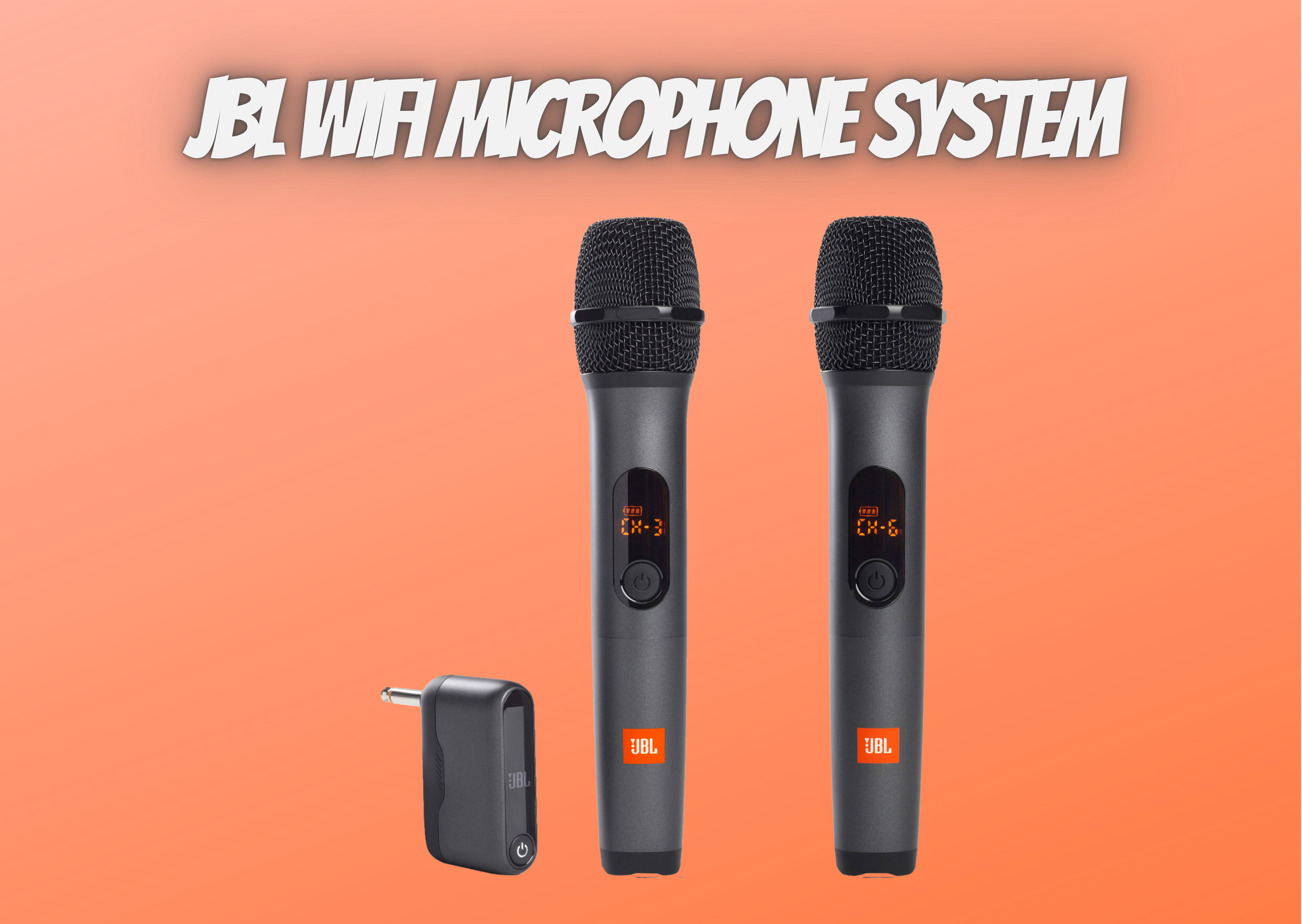 Jbl wireless wifi microphone system (2-pack)