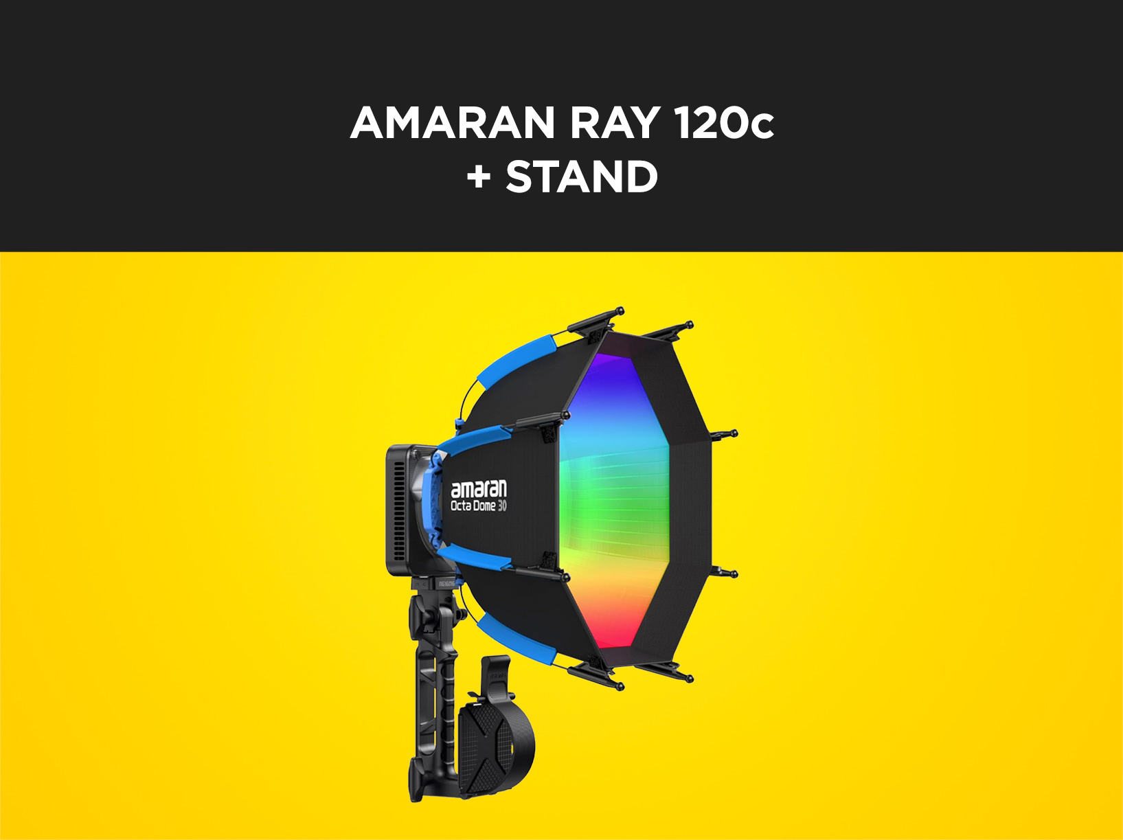  amaran ray 120c + stand (aputure)