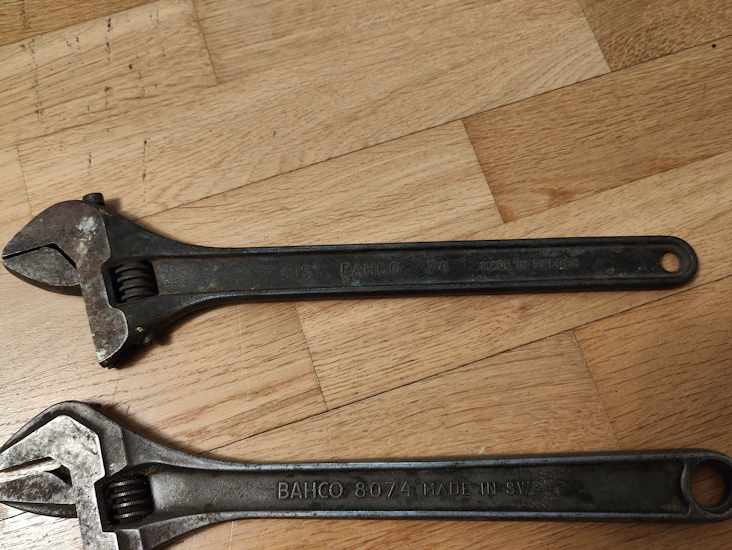 Skiftnyckel x 2 bahco 15" 375mm