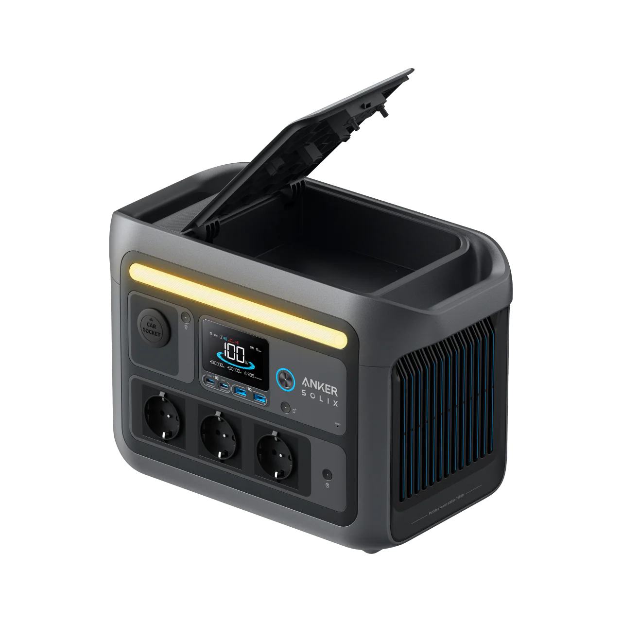 Anker solix c800 portable power station 1200w- solar generator