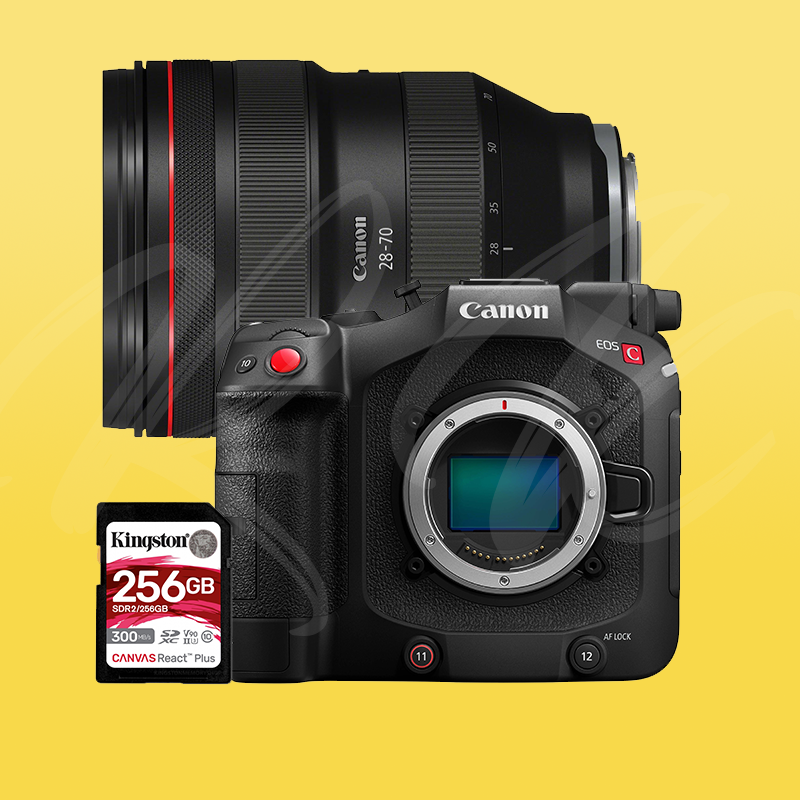 Canon eos c80 6k full-frame cinema camera + canon rf 28-70mm f/2l usm