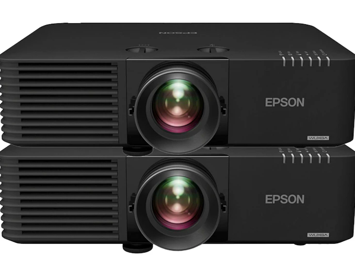 14,000 lumen laser projector 2 x epson eb-l735u