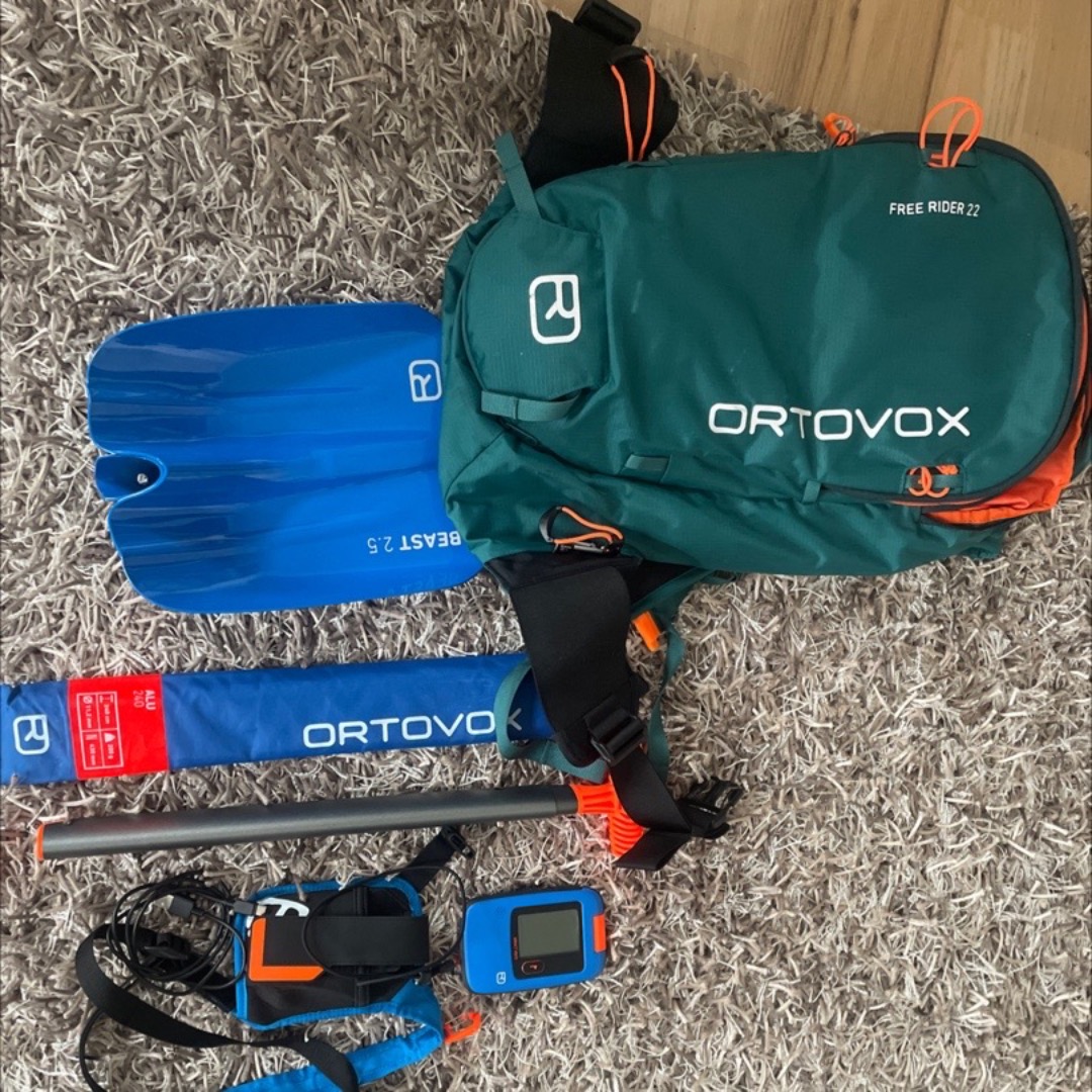 Ortovox lavinpaket med ryggsäck