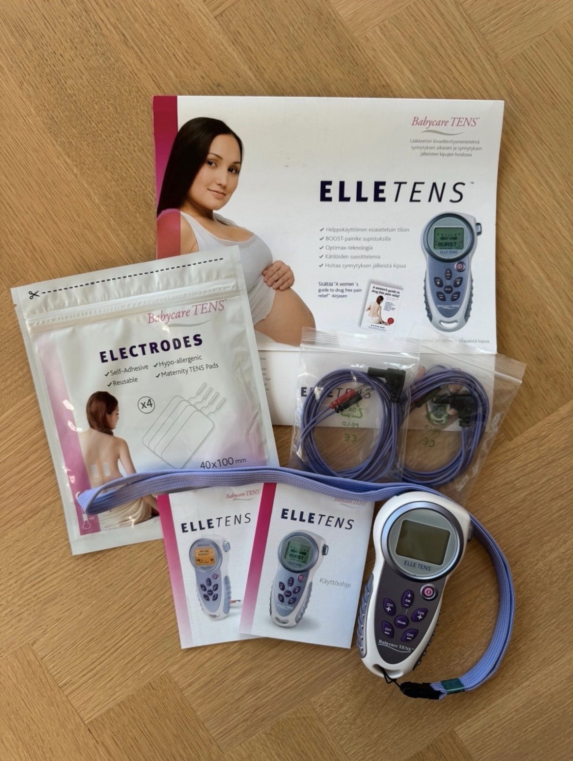 Elle tens kivunlievityslaite, sis. uudet elektrodit 25€/4vk