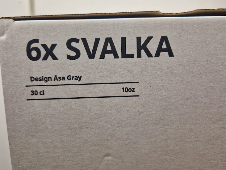 Ikea svalka 34st 30cl.