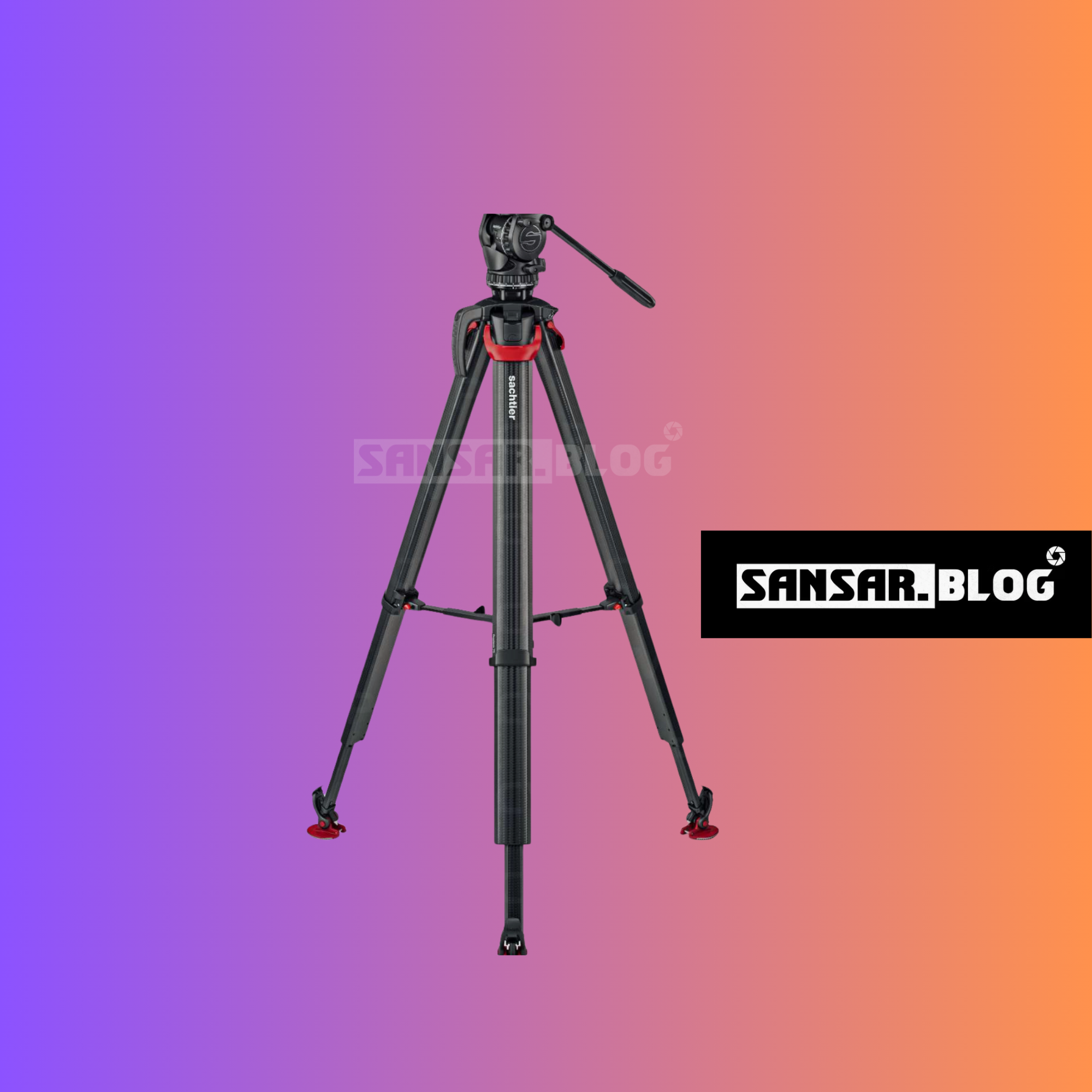 Sachtler aktiv8 + flowtech75 gs tripod – professional fluid head system