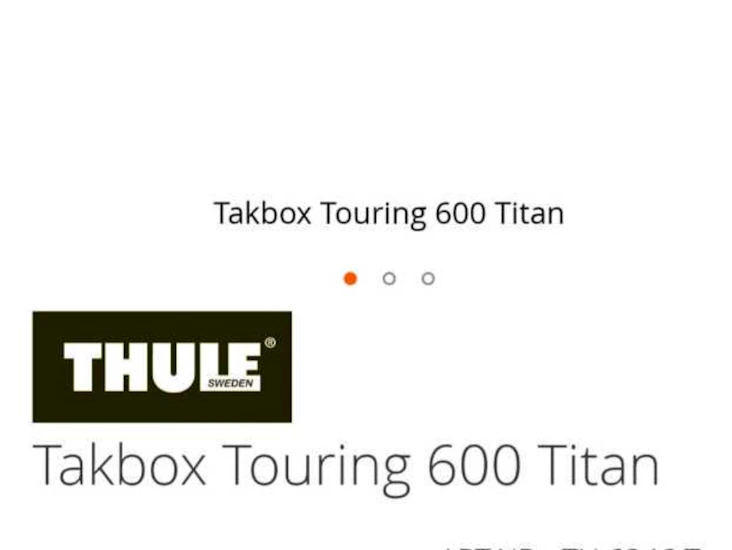 Thule touring sport 600 takbox