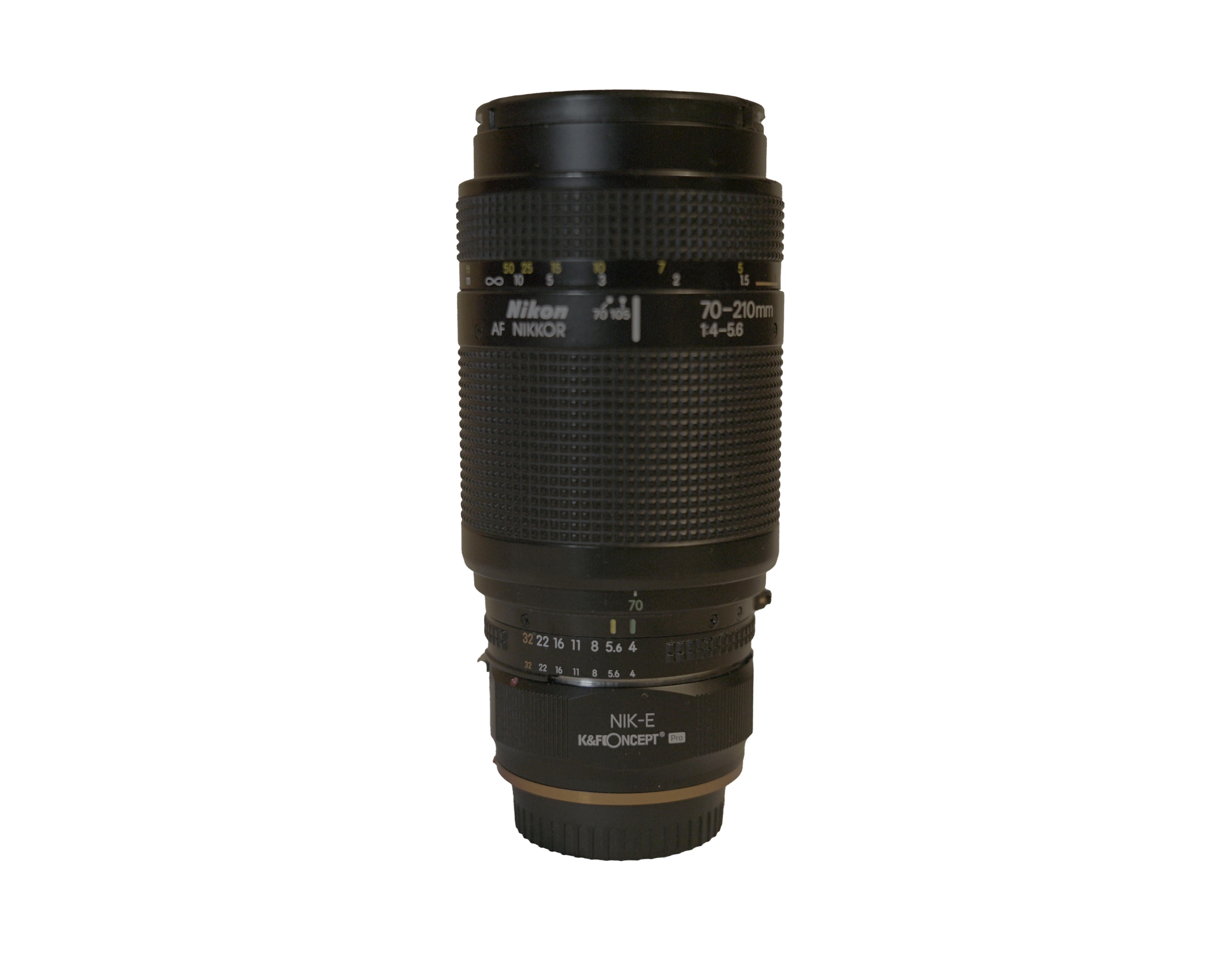 Nikon 70-210mm f/4-5.6 f-mount (with e-mount adapter)