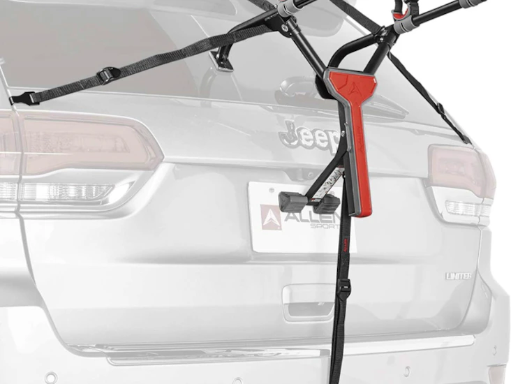 Ultra compact rear bike carrier - carries 2 bikes