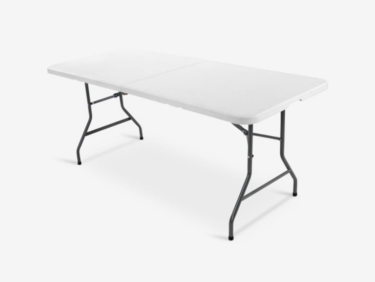 2 kpl valkoista taittopöytää