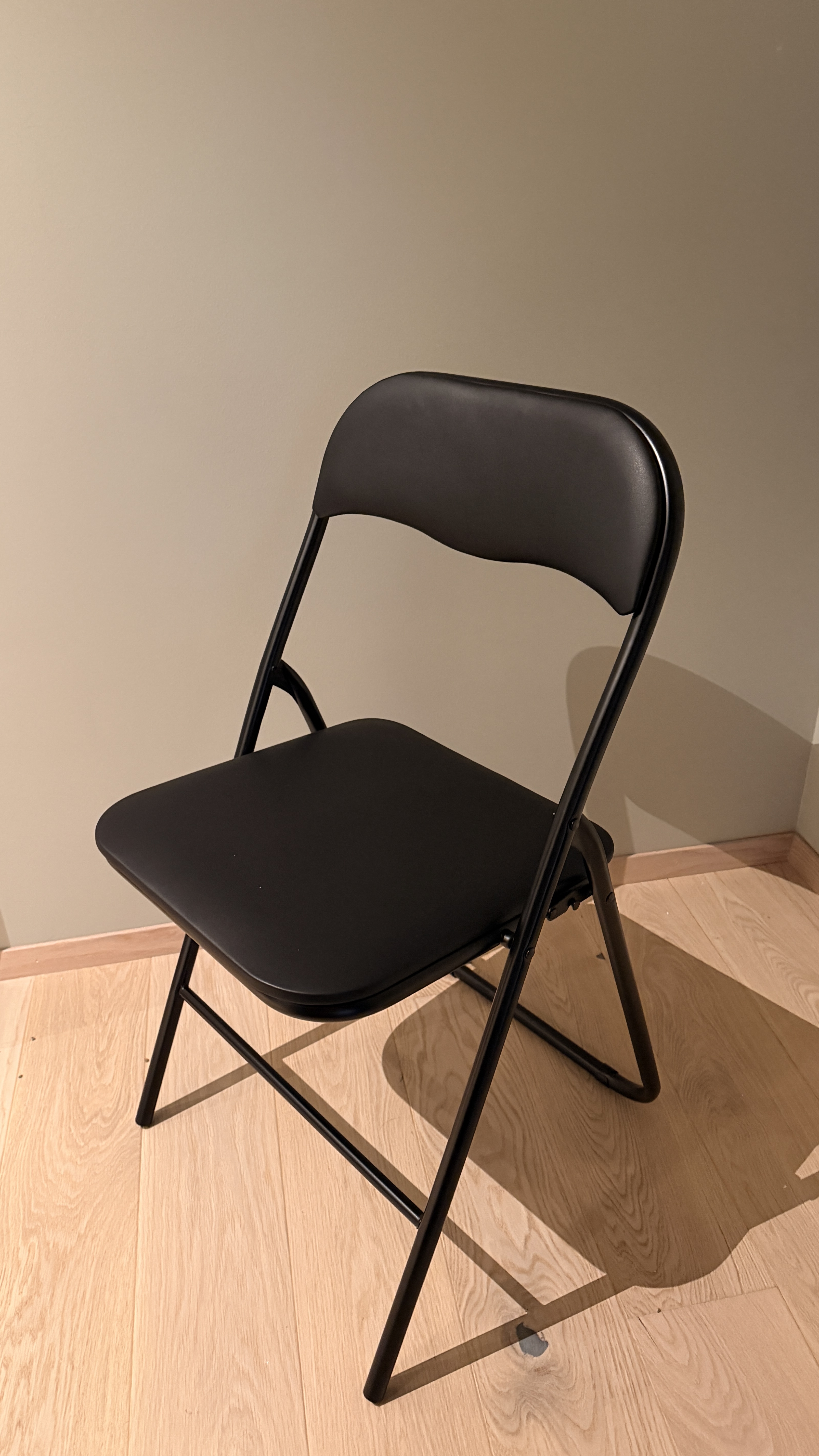 Klappstoler, svart, 4 stk