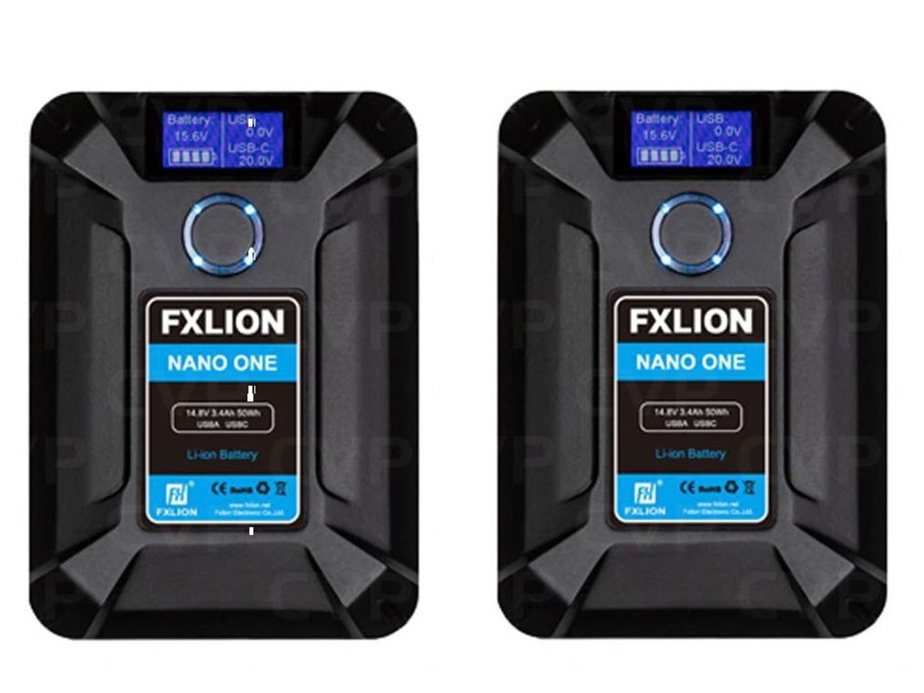 2x fx lion nano one battery v-mount v-lock battery