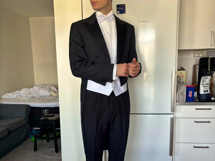 Komplett paket, cavaliere, frack i nyskick