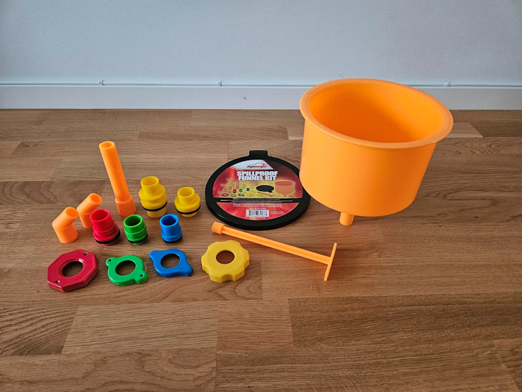 Tratt-sats vätskebyte bil