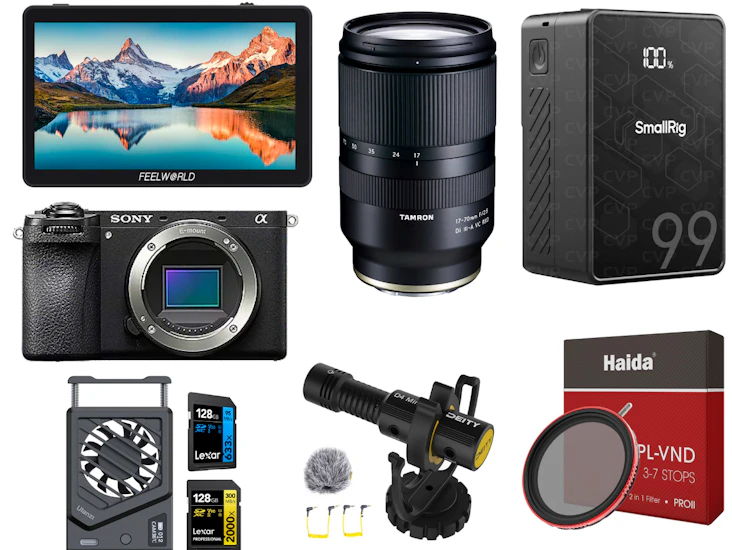 Sony a6700 + tamron 17-70 f2.8 full rig